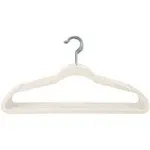 Simplify 25 Pack Slim Velvet Suit Hangers Ivory