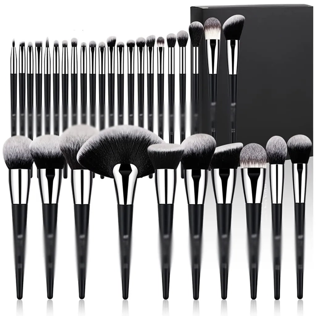 Ducare Professional Makeup Brush Set 32Pcs Makeup Brushes Premium Synthetic Kabuki Foundation Blending Brush Face Powder Blush Concealers Eye Shadows