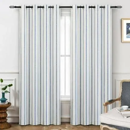 Driftaway Farmhouse Linen Blend Blackout Curtains