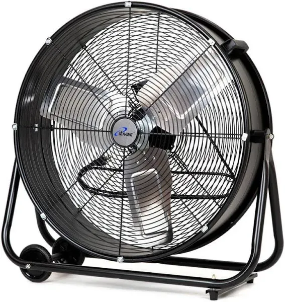 24&#034; High Velocity Drum Fan Industrial, Commercial, Residential Air Circulator 