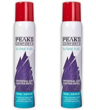 Peaks Comforts Butane Fuel Butane Refill for Kicthen Torch