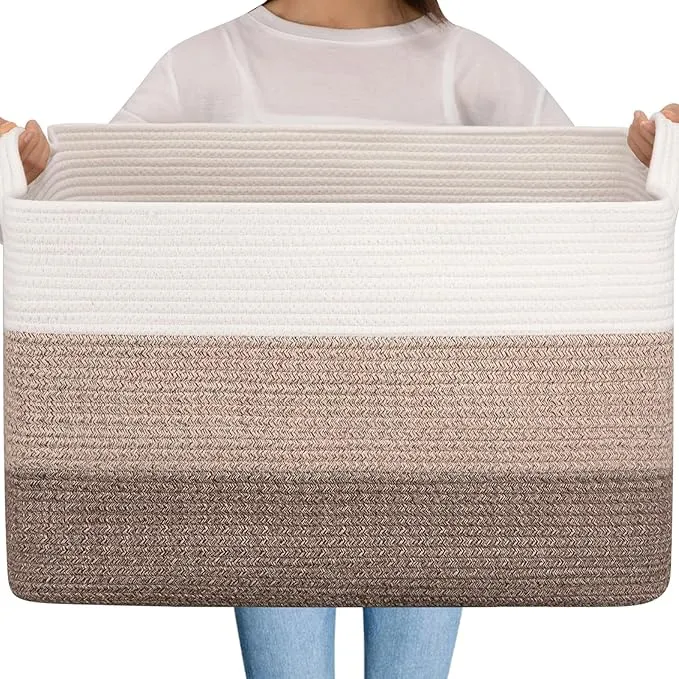 OIAHOMY Extra Large Blanket Basket