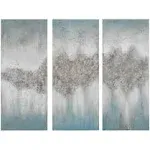 Madison Park Luminous Hand Painted Canvas Wall Art 3-Piece Set, Blue