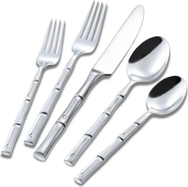 Flatasy 40 Pieces Stainless Steel Flatware Set