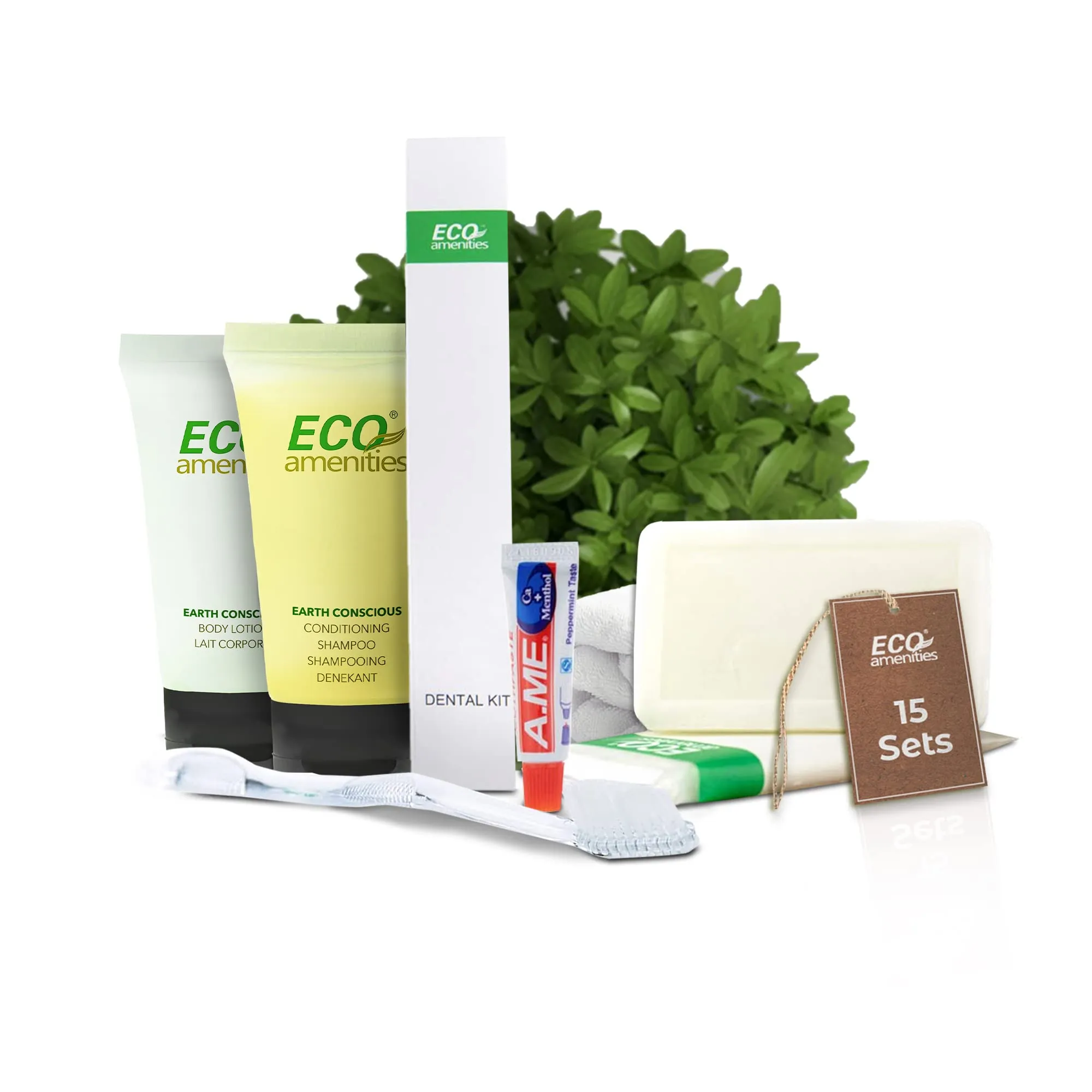 ECO Amenities 4-Piece All-In-Kit Travel Size Toiletries