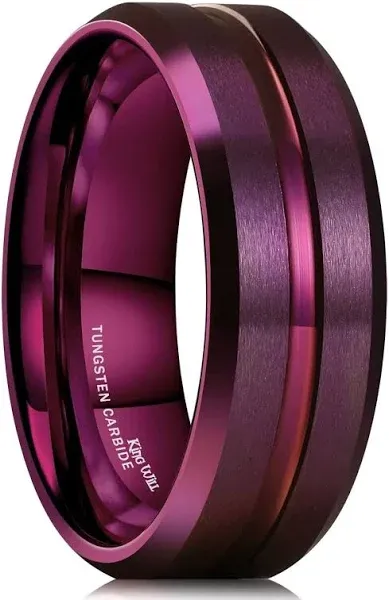 King Will Classic Tungsten Carbide Wedding Band Ring for Men