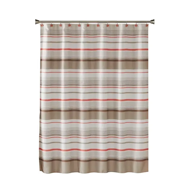 Saturday Knight Ltd. Coral Garden Stripe Shower Curtain