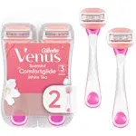 Gillette Venus ComfortGlide White Tea Women's Disposable Razor 2 Count