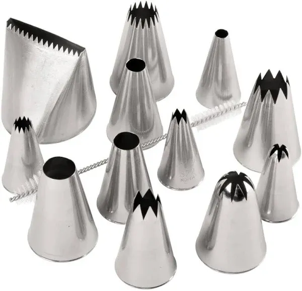 Ateco 12-Piece Large Tube Set