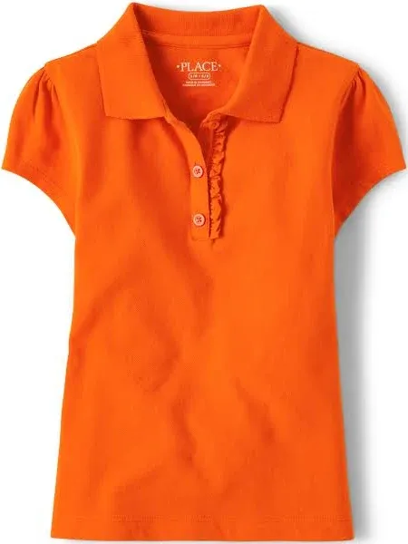 The Children's Place Girls' Ruffle Pique Polo