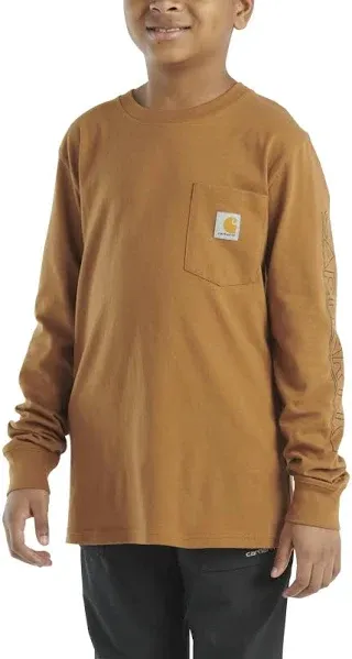 Carhartt Boys' Long Sleeve Pocket T-Shirt