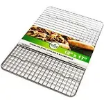 Spring Chef Cooling Rack & Baking Rack - 100% Stainless Steel Cookie Cooling Racks, Wire Rack for Baking, Oven Safe 10 x 15 Inches Fits Jelly Roll Pan - Cooling Racks for Cooking and Baking, Set of 2