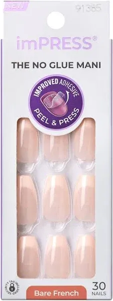 Kiss Impress French Genuine Press-On Nails