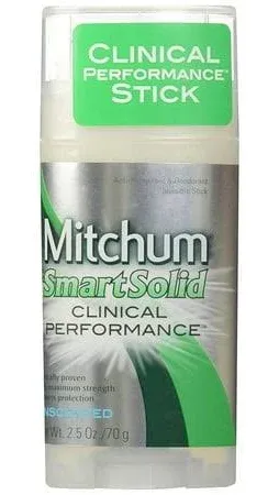 Mitchum Smart Solid Anti-Perspirant Deodorant Unscented