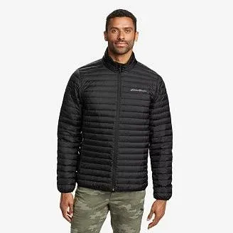 Eddie Bauer Men's Microlight Down Hooded Jacket