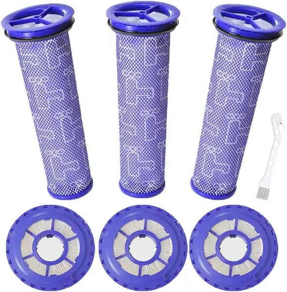 Dhoua Replacement Vacuum 6 Pack Filter for Dyson DC41 DC41 DC65 DC66 Vacuum,3 Pack Post Filter & 3 Pack Pre Filter