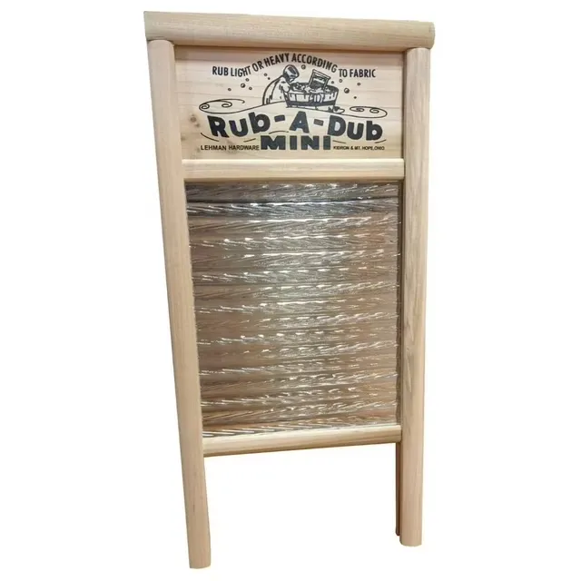 Columbus Washboard Company Lehman's Mini Glass Washboard