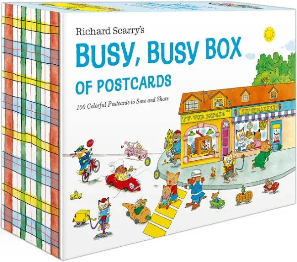 Richard Scarry&#039;s Busy, Busy Box of Postcards: 100 Colorful Postcards to Save