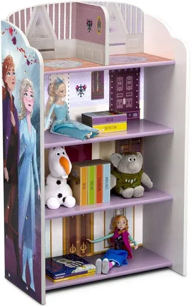 Wooden Playhouse 4-Shelf Bookcase for Kids, Frozen II