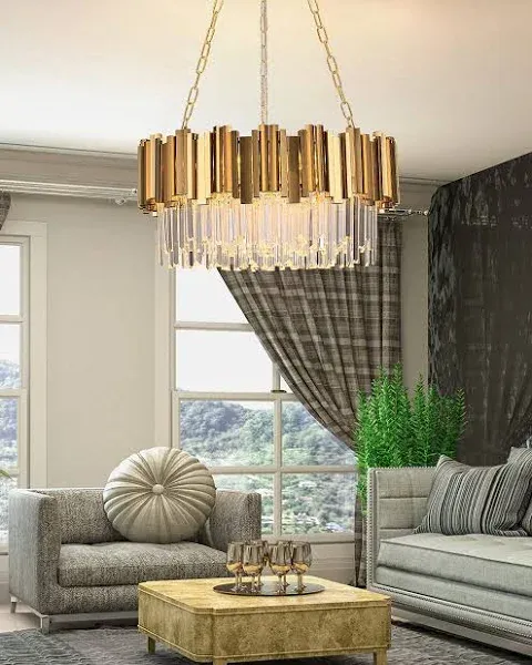 WABON Modern K9 Crystal Pendant Lighting