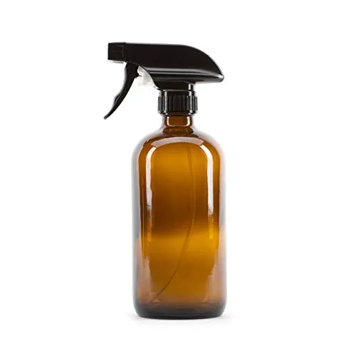 Sally's Organics Empty Amber Glass Spray Bottle