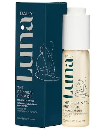 Perineal Prep Massage Oil – 100% Natural, Vitamin E & Jojoba – Fragrance-Free, Moisturizing & Calming Prenatal Skin Care – Essential for Pregnancy & New Moms – Supports Elasticity & Reduces Tear Risk