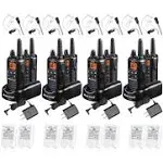 Midland LXT600BBX4 FRS Business Bundle Black 8 Pack with headsets