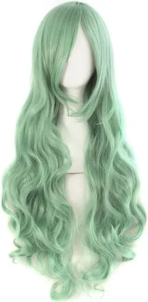 MapofBeauty 32" Long Hair Spiral Curly Cosplay Costume Wig