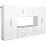 Prepac HangUps 30" Storage Cabinet Set A - 2pc - White