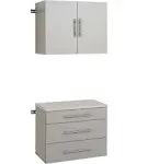 Prepac 2 Piece HangUps Storage Cabinet Set A, 30"