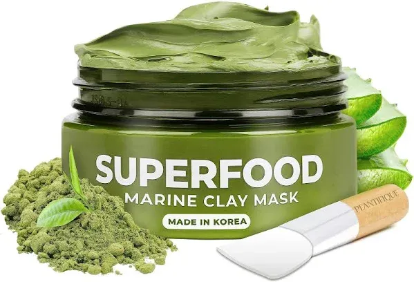 Korean Skin Care Detox Face Mask with Avocado &amp; Superfoods - Hydrating Clay M...