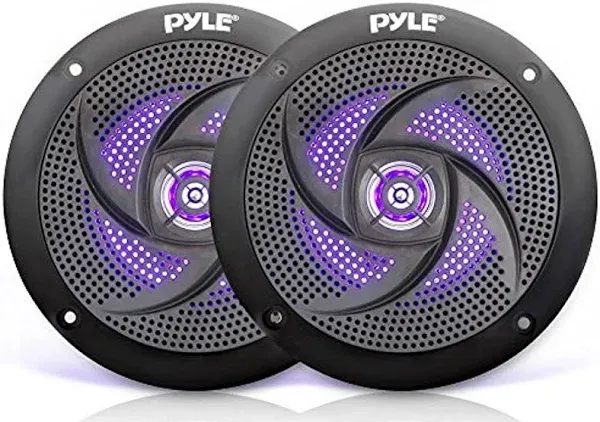 Pyle PLMRS43BL 4 Inch Waterproof Low Profile Marine Speakers