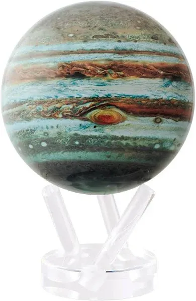 4.5&#039;&#039; Jupiter MOVA Globe - Solar-Powered Rotating Planet Display