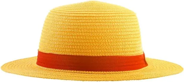 Anycosy Straw Hat Performance Animation Cosplay Accessories Hat Summer Sun Hat Yellow