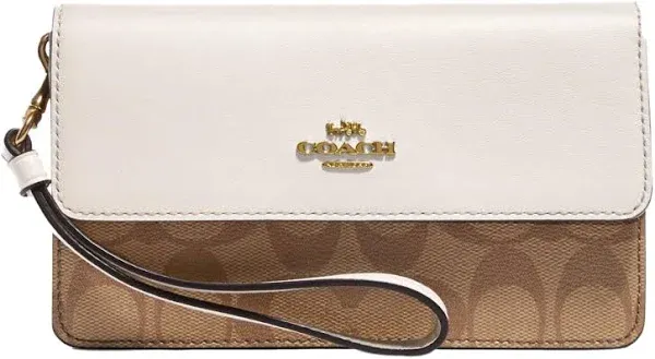 Coach Signature Foldover Wristlet