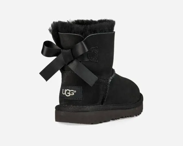 UGG Unisex-Child Mini Bailey Bow Ii Boot, Black