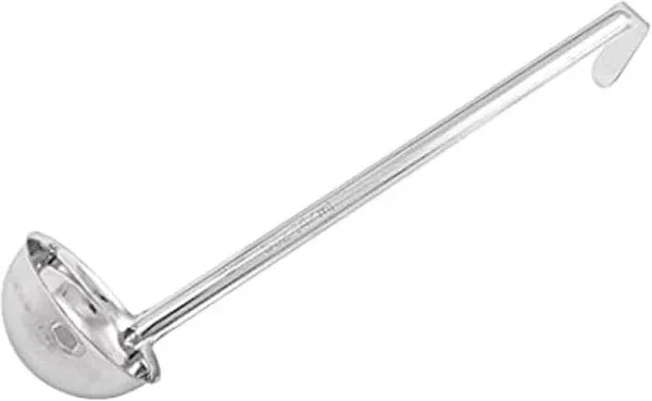 Winco LDIN-12, 12 Oz 11-Inch One Piece Stainless Steel Water Ladle, NSF