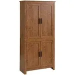 64" 4-Door Kitchen Pantry Freestanding Storage Cabinet