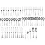 Oneida Satin Lewin 65-Piece Flatware Set