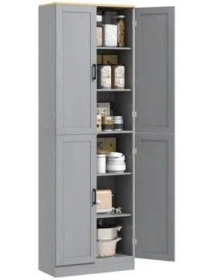 Homcom 67" Freestanding Kitchen Pantry