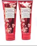 Bath and Body Works 2 Pack Japanese Cherry Blossom Ultra Shea Body Cream 8 oz