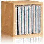 Way Basics 15&#034;H Large Eco Modern Stackable Storage Cube Natural Wood Grain