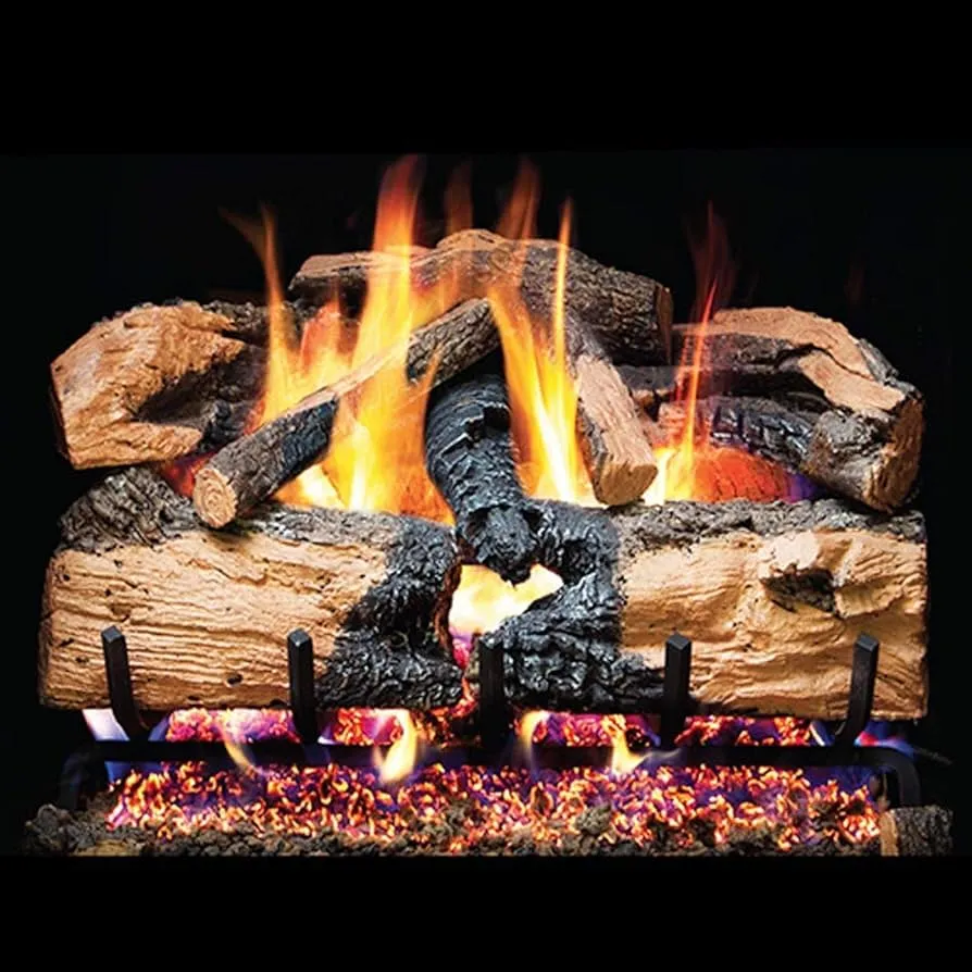 Rhp 18" Charred Evergreen Split Oak Logs