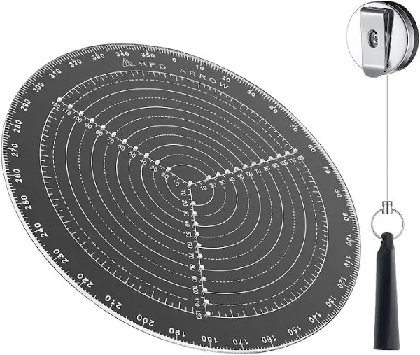 300 mm 12 Inch diameter Largest Round Center Finder Compass Drawing Circles L...