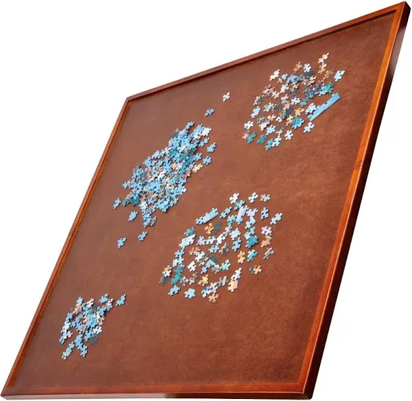 Jumbl 1500 Piece Puzzle Board, 35” x 35” Puzzle Table W/ 360° Rotation