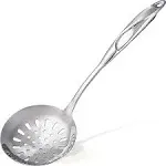 Zulay Kitchen Stainless Steel Skimmer Spoon - Silver