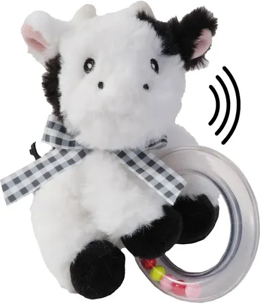 Bearington Lil' Gilly Cow Baby Rattle