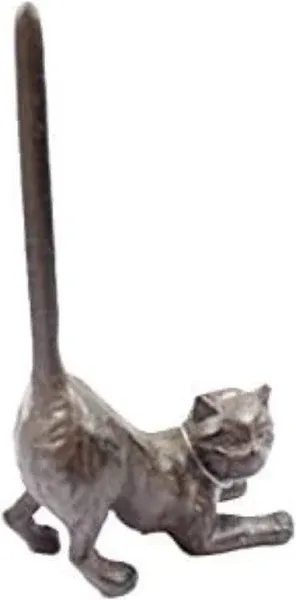 Cast Iron Cat Paper Towel Holder