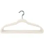 Simplify 25 Pack Slim Velvet Suit Hangers Ivory