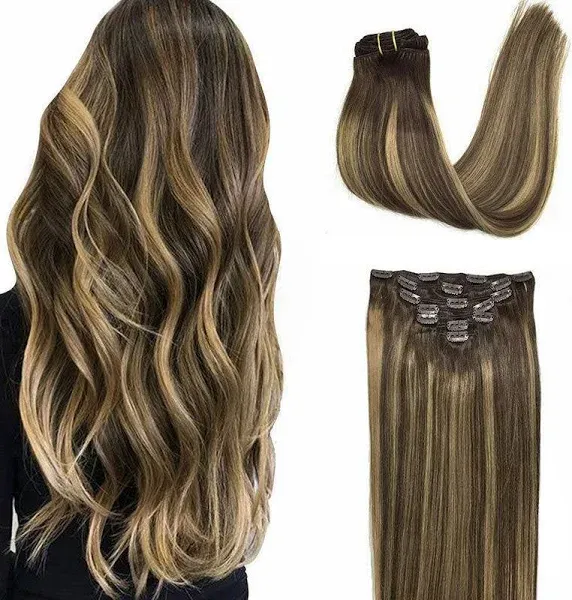 GOO GOO Tape in Hair Extensions Human Hair, 17/22/60 Balayage Ash Blonde to Golden Blonde and Platinum B, 16inch 100g 40pcs, Thick Ends Straight Seamless, Invisible Tape in Hair Extensions Human Hair